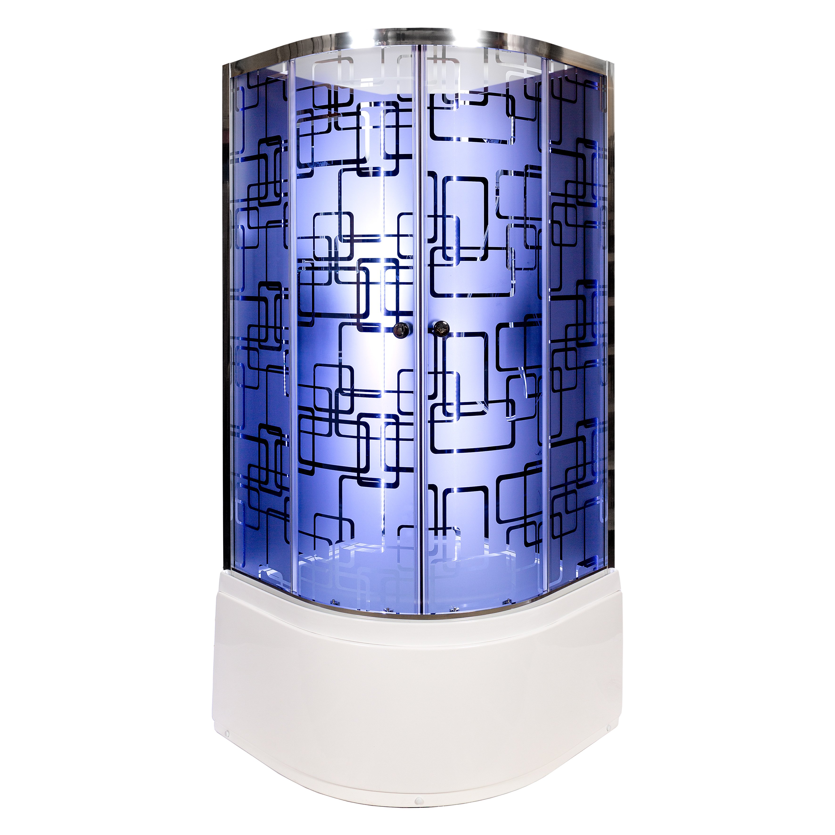 ЕМ1512 L N LED с гм. Душевая кабина DETO Серия EM BМ4510 N LED BLACK - Вид №15