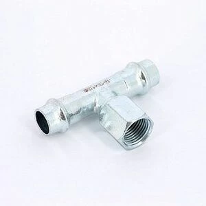 Тройник пресс-B оцинкованная сталь 15 х 1/2' х 15 IBP