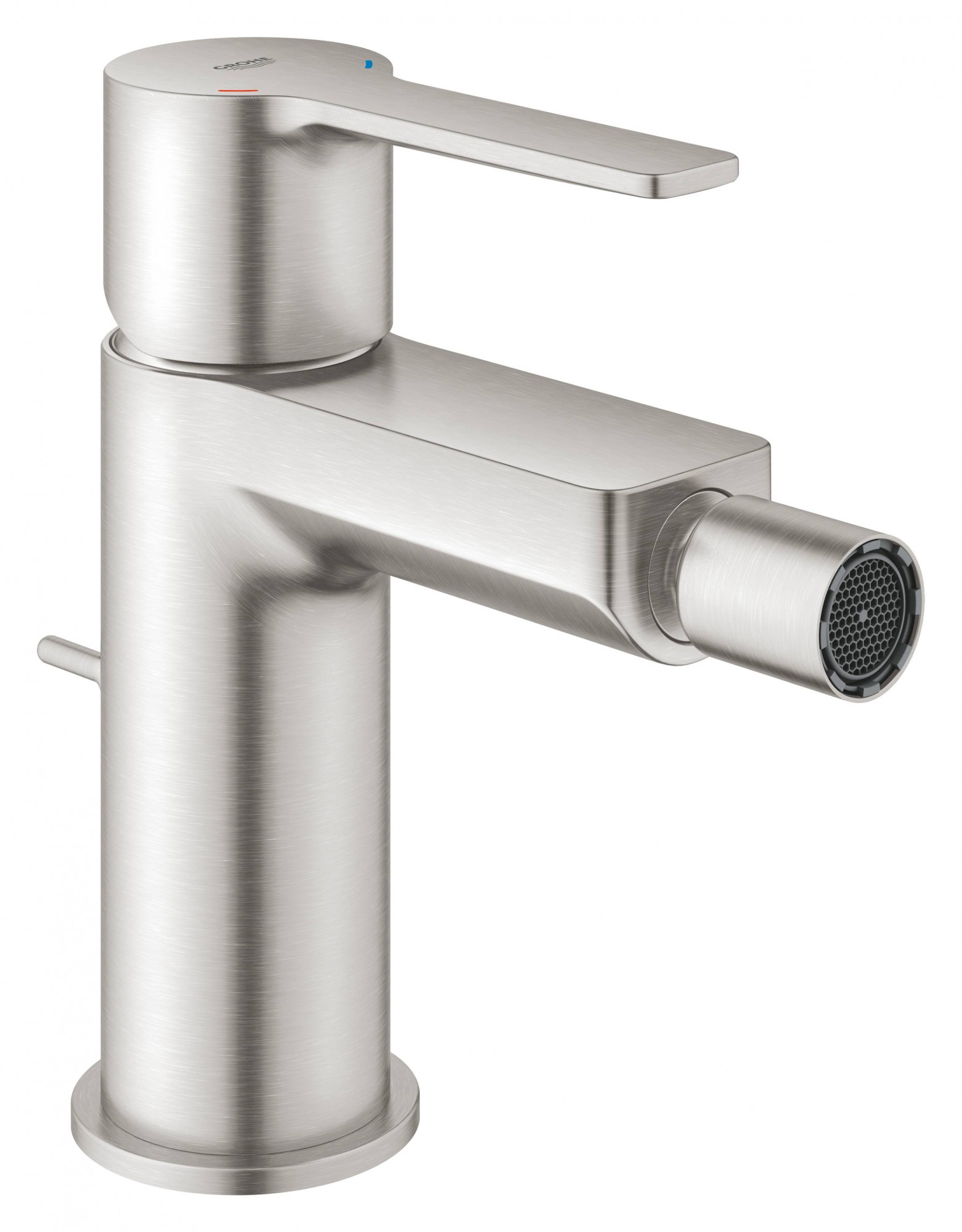 Смеситель для биде GROHE Lineare New с донным клапаном, суперсталь (33848DC1)