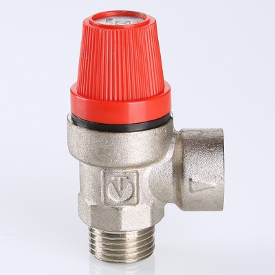 VT.496.N.0430 Клапан предохранительный никелированный Valtec 1/2", 3 бара  - Вид №8
