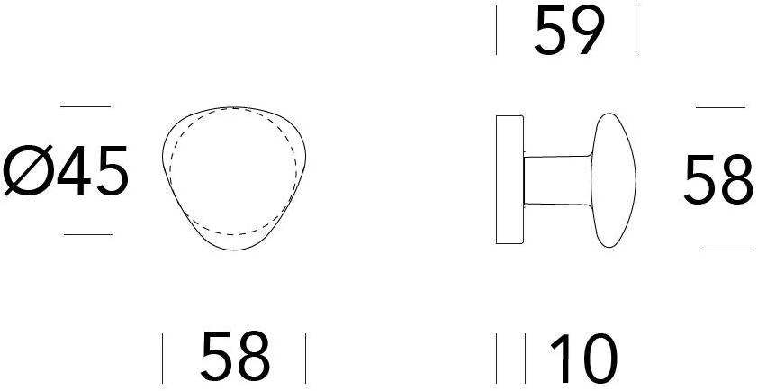 Reguitti Ручка дверная из латуни Triangolo A075pf002 - Вид №2