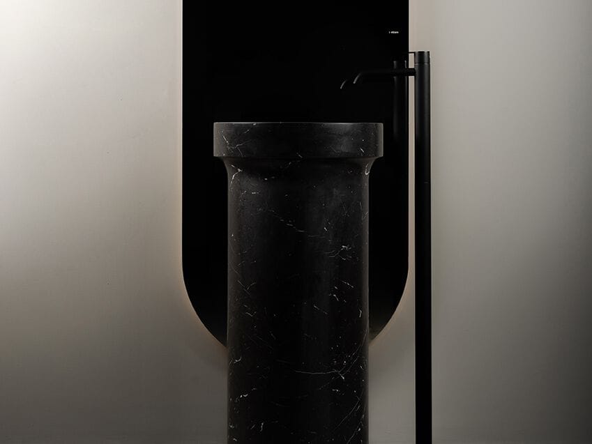 Мраморная круглая отдельно стоящая раковина Inbani ARCH-00017278