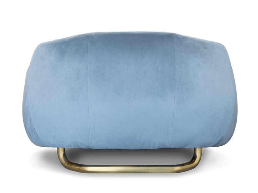 Бархатное кресло с подлокотниками Essential Home Elo ARCH-00059261 - Вид №12