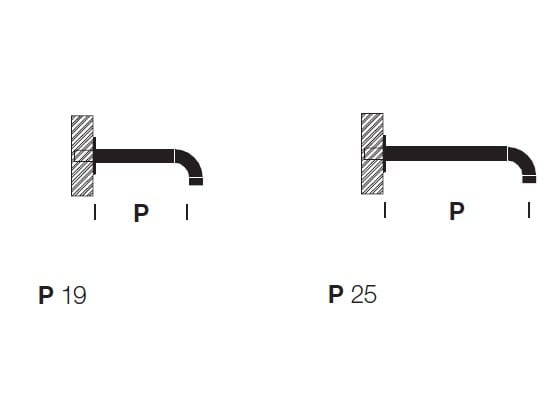 Настенный дозирующий носик из нержавеющей стали для ванны Rexa MAE ARCH-00075593 - Вид №2