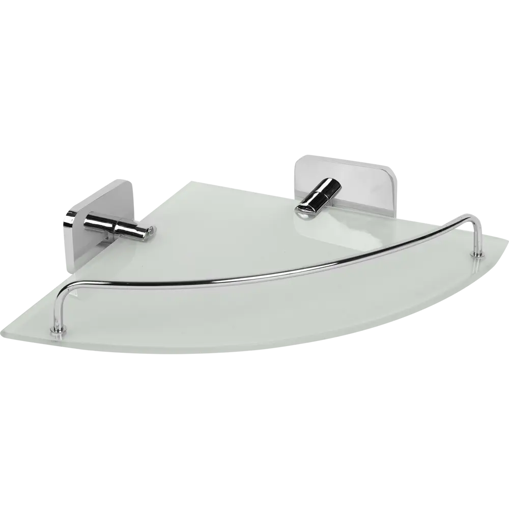 Полка для ванной комнаты Kraft угловая, стекло/хром 82040400 STLM-2083362 BRISSEN
