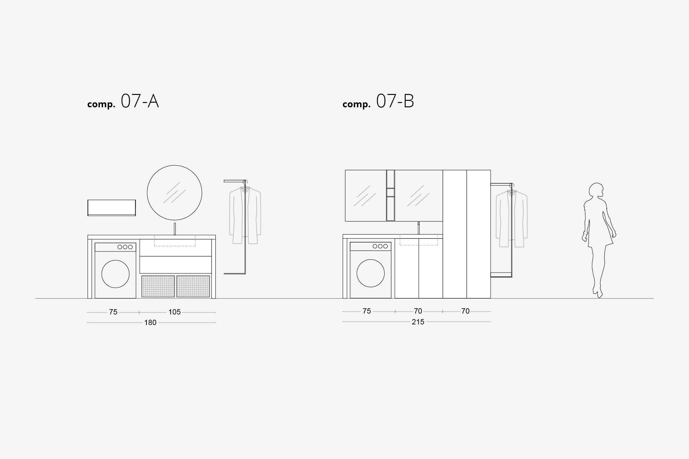 Деревянный шкаф для белья ARCOM I_WASH ARCH-00035740 - Вид №5