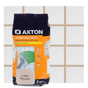 Затирка цементная Axton А.320 2 кг цвет жасмин 15295323 STLM-2161416