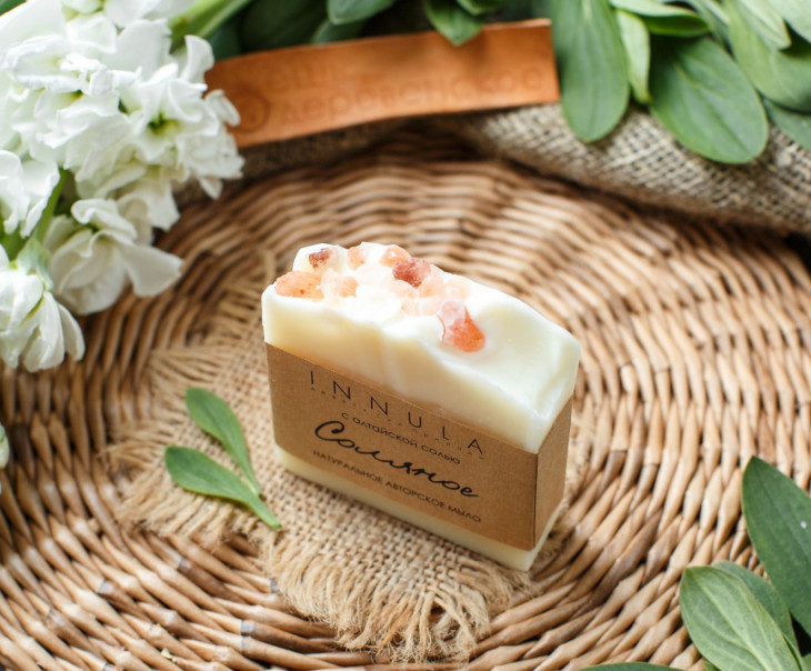 6492 Мыло ручной работы "Соляное" Вкусляндия  - Вид №1