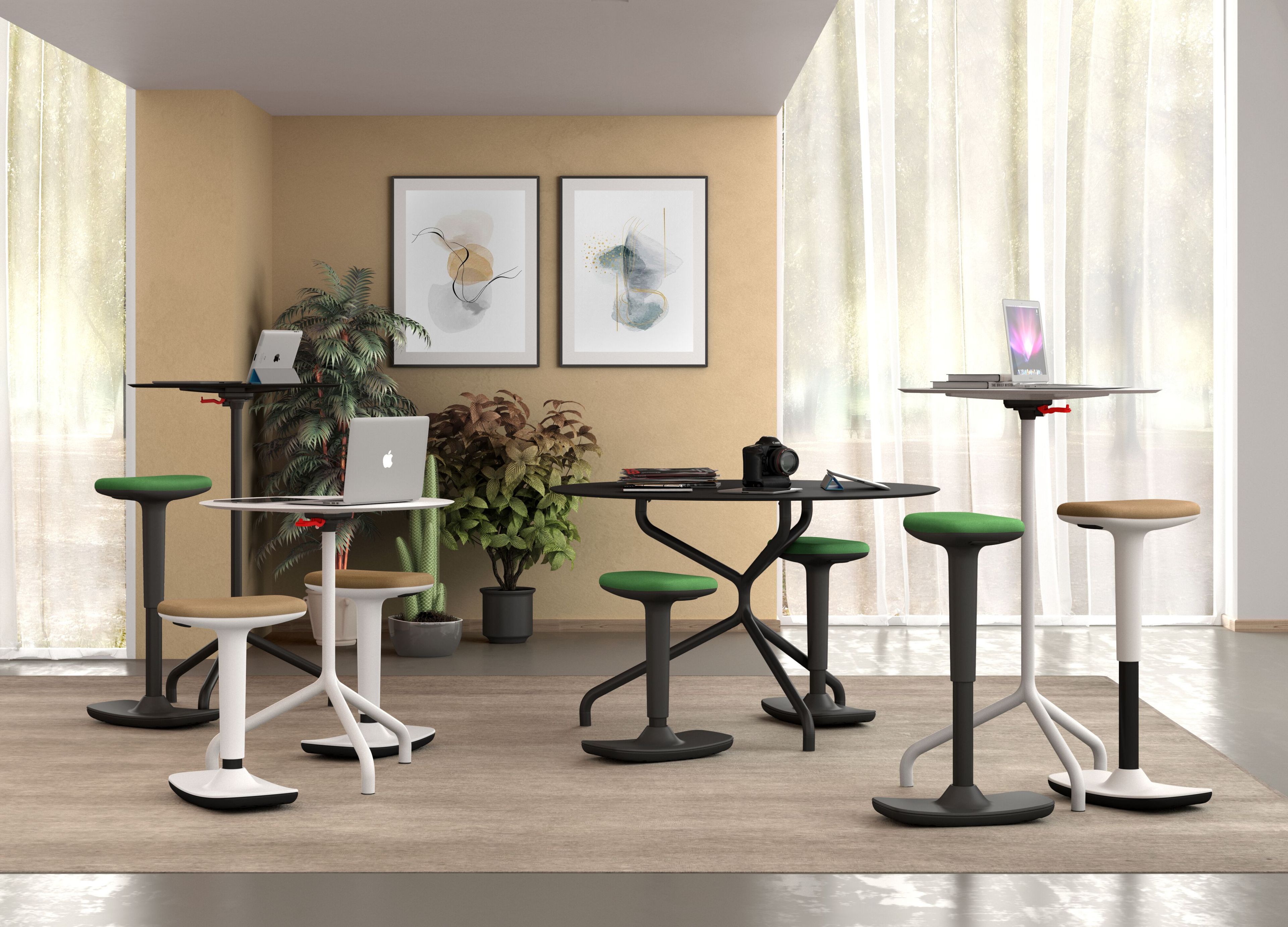 Резиновый поворотный офисный стул Leyform TWIST ARCH-00090571 - Вид №1