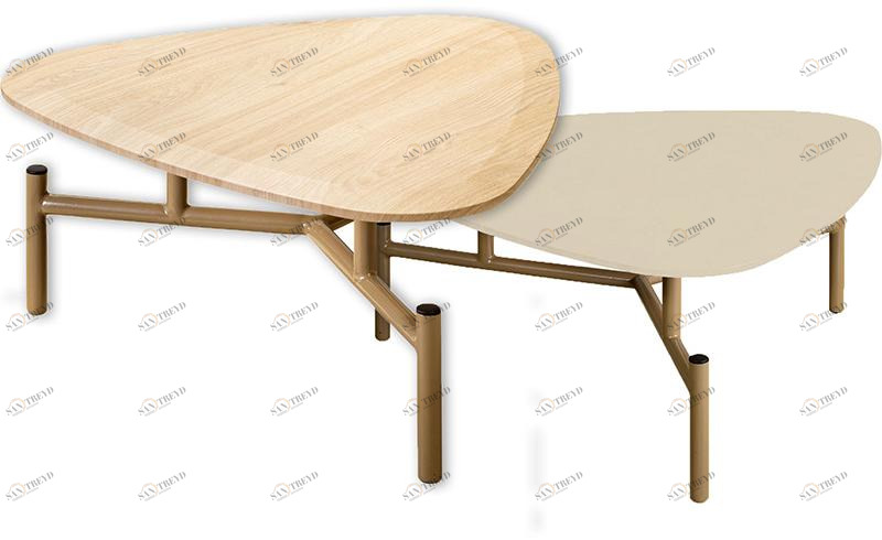 30584 Стол журнальный Fin Керамик + Акация R-HOME 40031171h_Керамик 40031181h_Акация