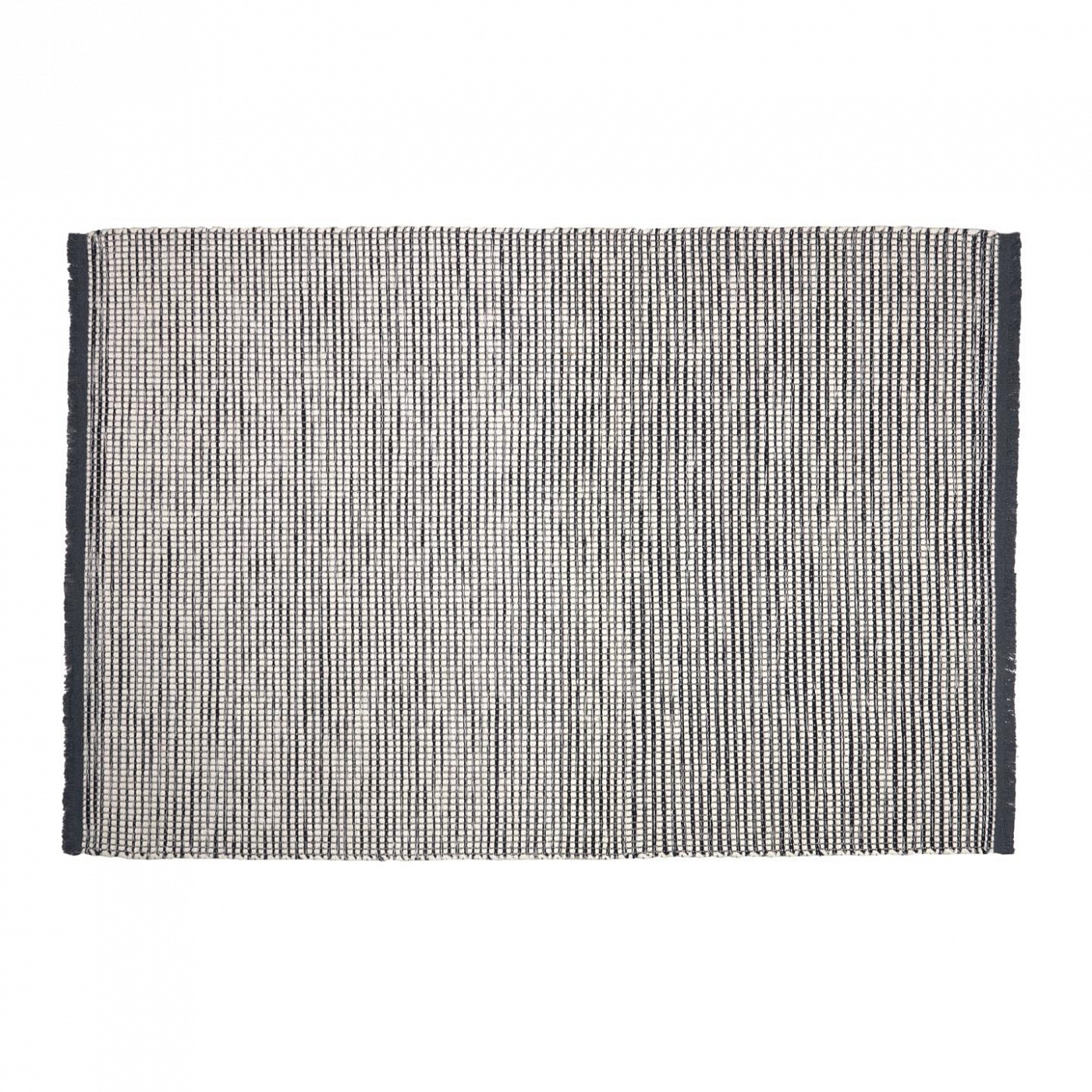 108104 Коврик из шерсти и хлопка в черно-белом цвете 160 x 230 см La Forma Grendha 