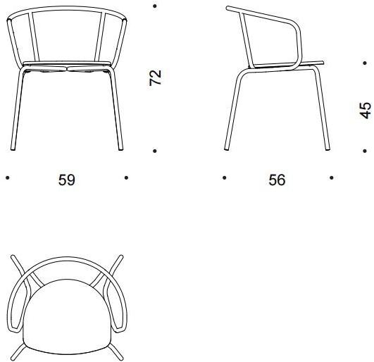 Desalto Стул из стали с подлокотниками Ike sun-id-1478831 - Вид №4
