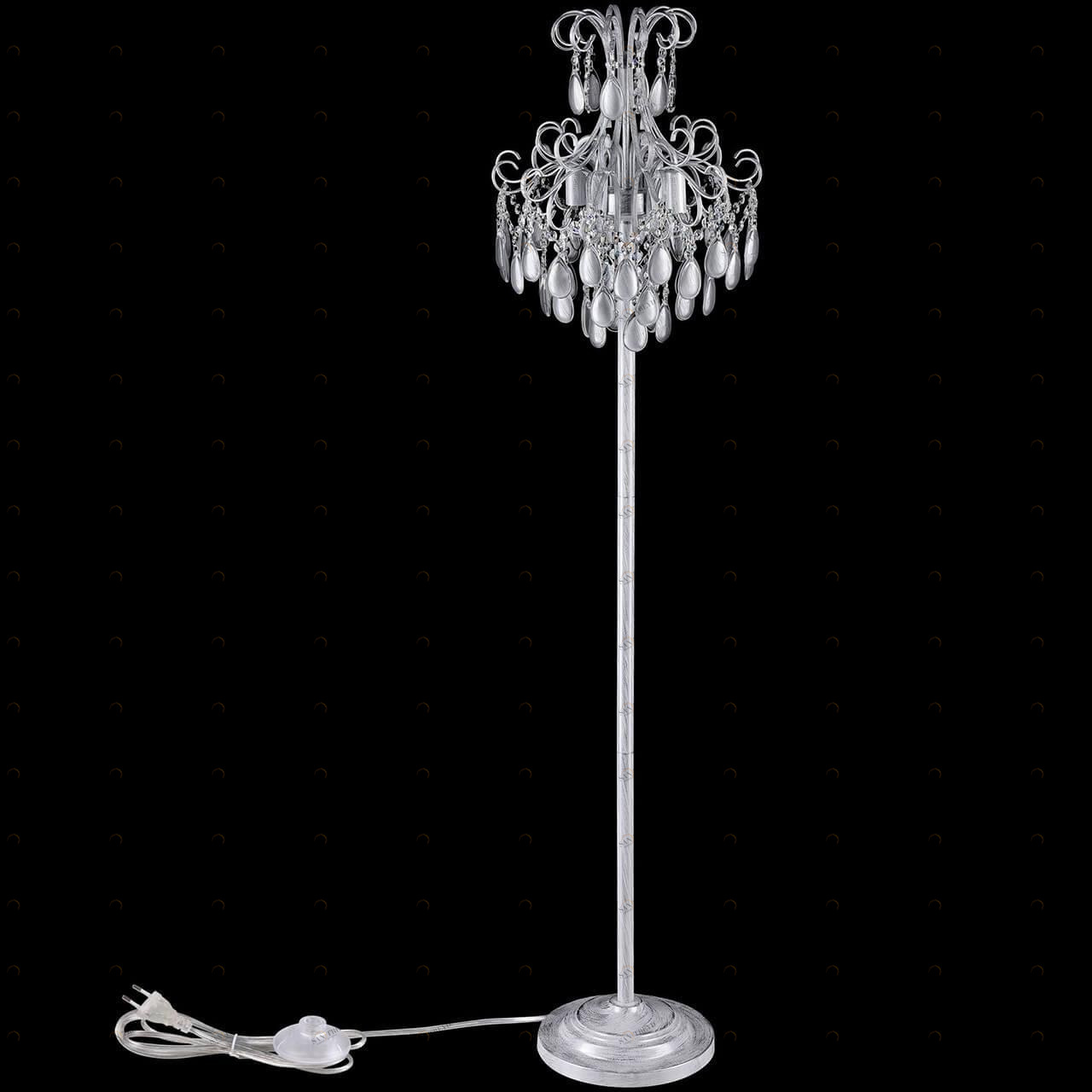 Торшер Freya Chabrol FR2302FL-04S FREYA ЭЛИТНЫЕ 180733 Прозрачный;хром 