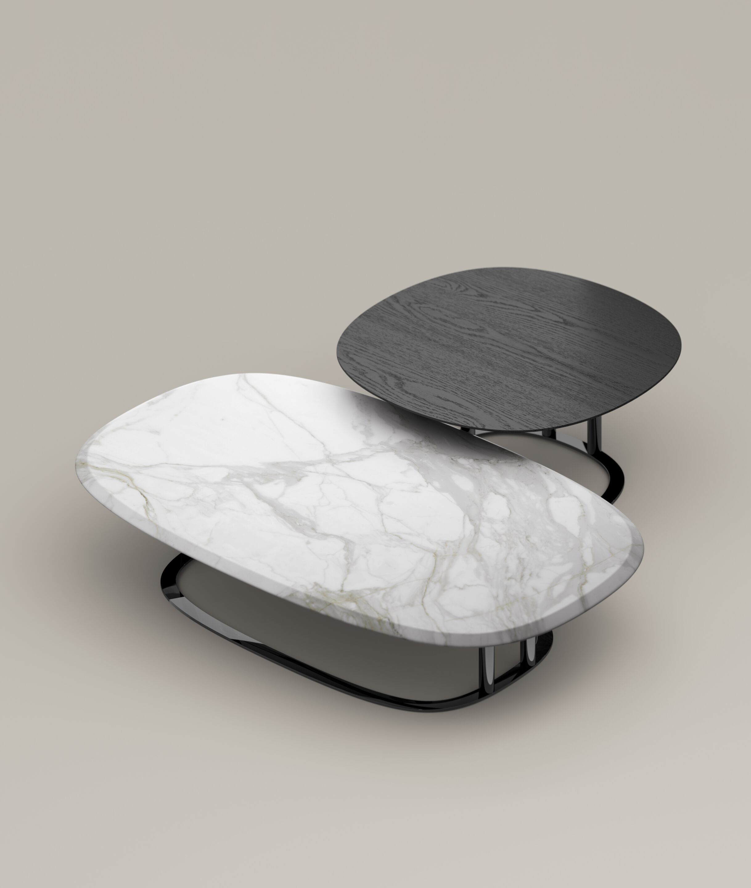 Низкий журнальный столик с керамической или деревянной столешницей BONALDO ISABEY ARCH-00061996 - Вид №3