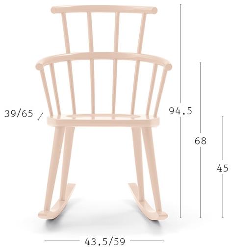 Billiani Кресло-качалка из бука W. 604 - Вид №5