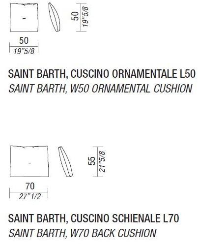 ESTEL GROUP Модульный диван со съемным чехлом из ткани Saint barth sun-id-1511552 - Вид №9