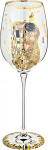 10532542 Goebel Бокал для вина 460мл "Поцелуй" Климт Стекло