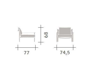Кресло с подлокотниками Flou ARCH-00095071 - Вид №9