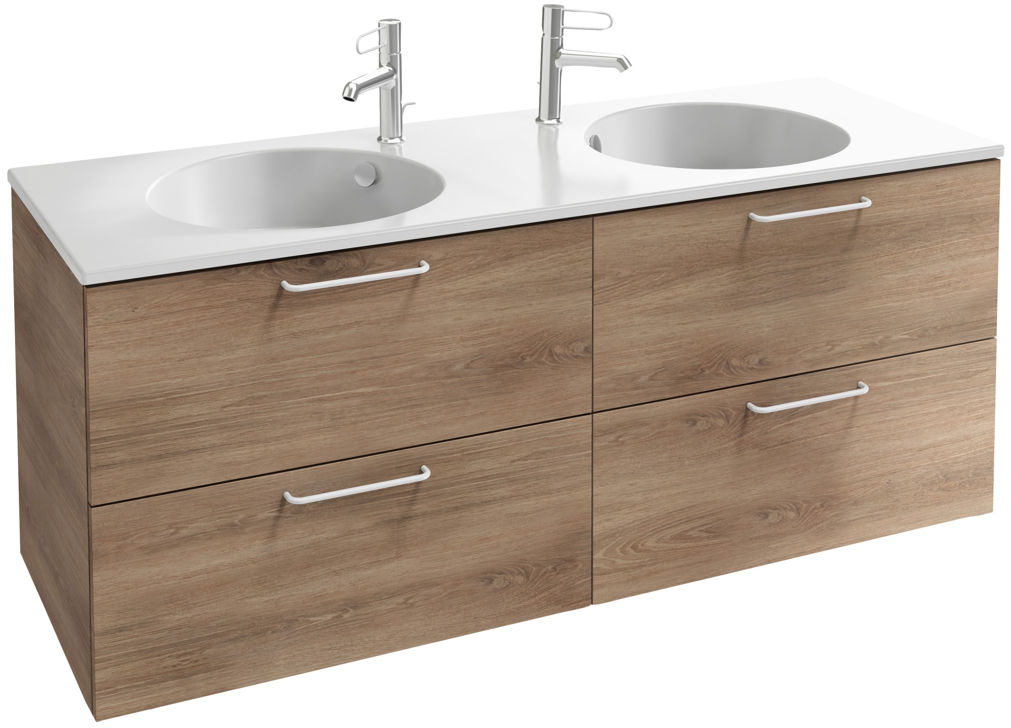 EB2526-R6-E52 Тумба под столешницу 140 см, 4 ящика, белая ручка JACOB DELAFON ODÉON RIVE GAUCHE ODEON RIVE GAUCHE