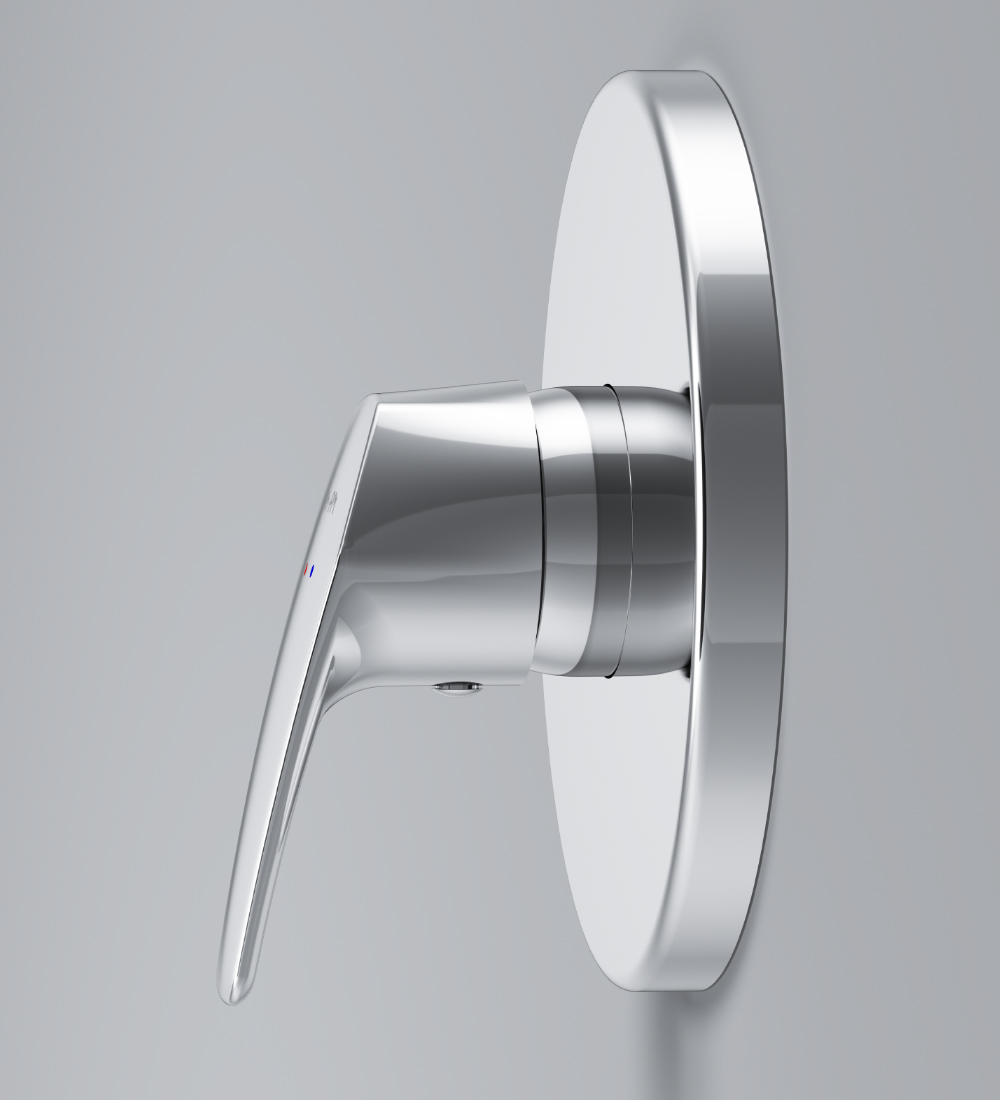 F9075000 cмеситель д/душа монтируемый в стену хром шт. AM.PM Gem - Вид №2