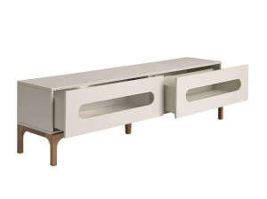 Низкий шкаф для телевизора из МДФ с ящиками