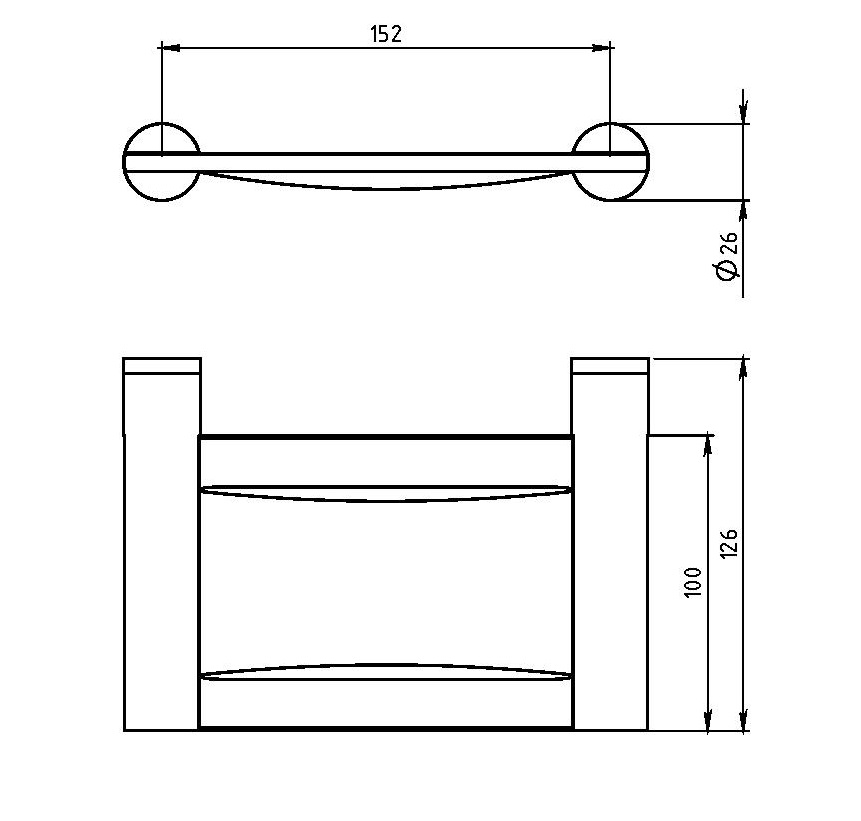 Мыльница стеклянная Novaservis Metalia 2 6236.0 хром 62360 - Вид №1