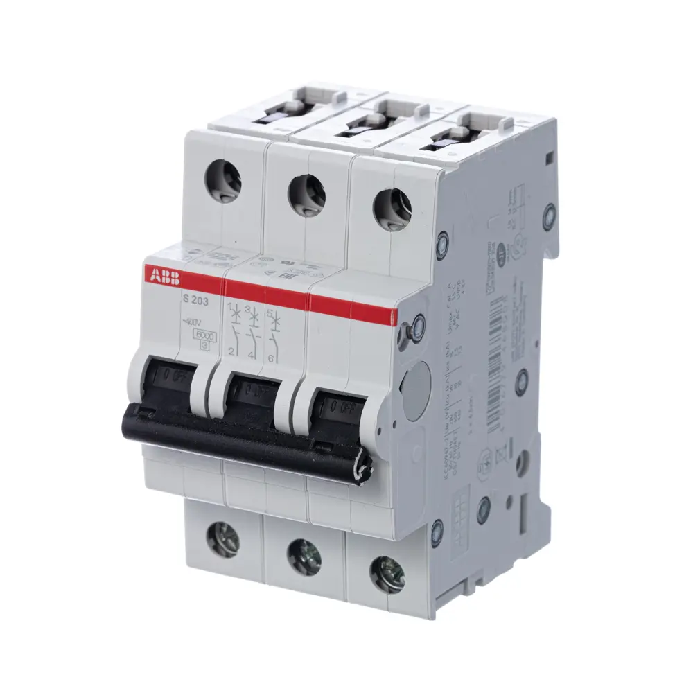 Автоматический выключатель ABB S203 3P C16 А 6 кА 2CDS253001R0164 82175816 STLM-2086488 