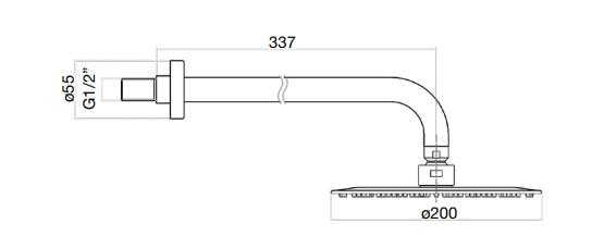 30NN8630 Верхний душ Fiore Kevon  - Вид №2