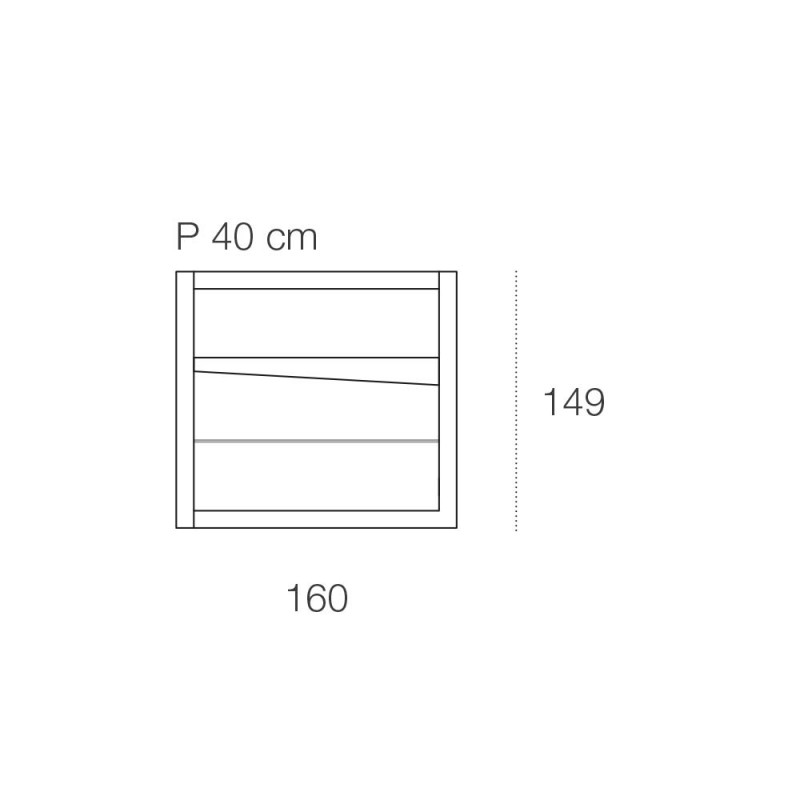 LA16/149X1400 Серванты Lampo Adriani e Rossi белый  - Вид №2