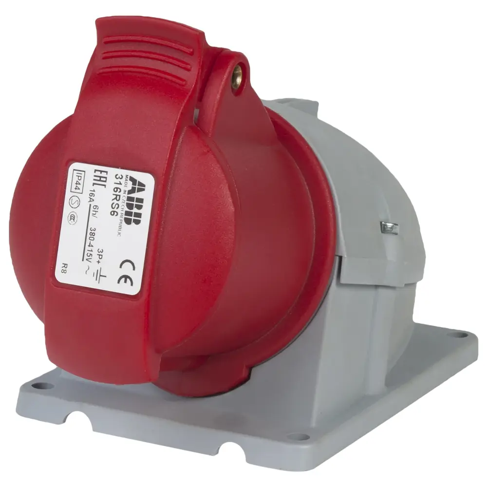 Розетка силовая ABB заземление 16 А 380 В 13598961 STLM-2083716 