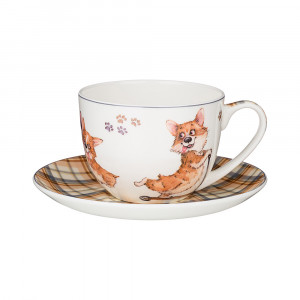 415-2179 Посуда фарфоровая Чайная пара "ЛУЧШИЕ ДРУЗЬЯ" 300 мл Lefard