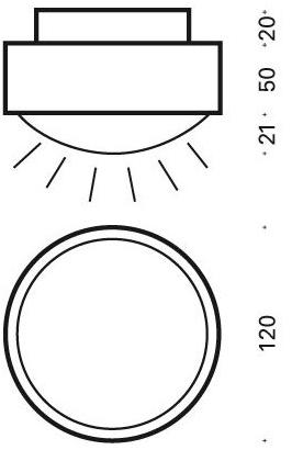 Top Light Потолочный светильник из металла Puk one, plus & turn sun-id-1362717 - Вид №4