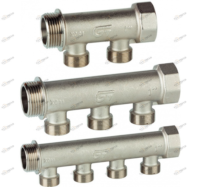 GENEBRE 70024 06 02 Модульный одноканальный 2-х, 3-х и 4-х ходовой коллектор 