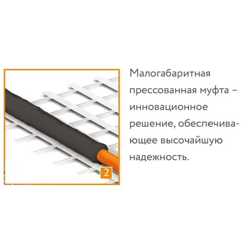 Мат греющий Теплолюкс ProfiMat ССТ 1080 Вт (0,5 х 12 м) в комплекте с гофротрубкой 4305059016000009 - Вид №4