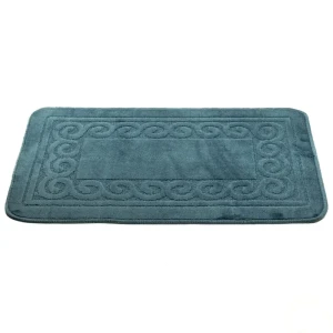 Коврик для ванной комнаты голубой, 76x50 см