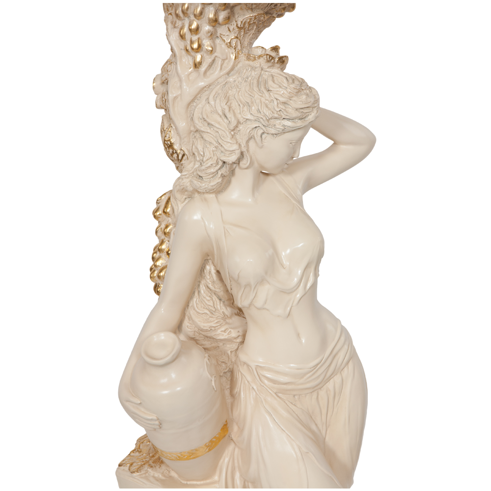 13055+11486 Подставка декоративная Девушка с кувшином Айвори BOGACHO  - Вид №15