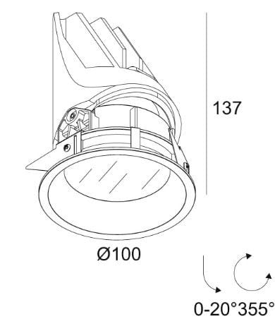 Круглый светодиодный светильник Deltalight Entero ARCH-00036110 - Вид №3