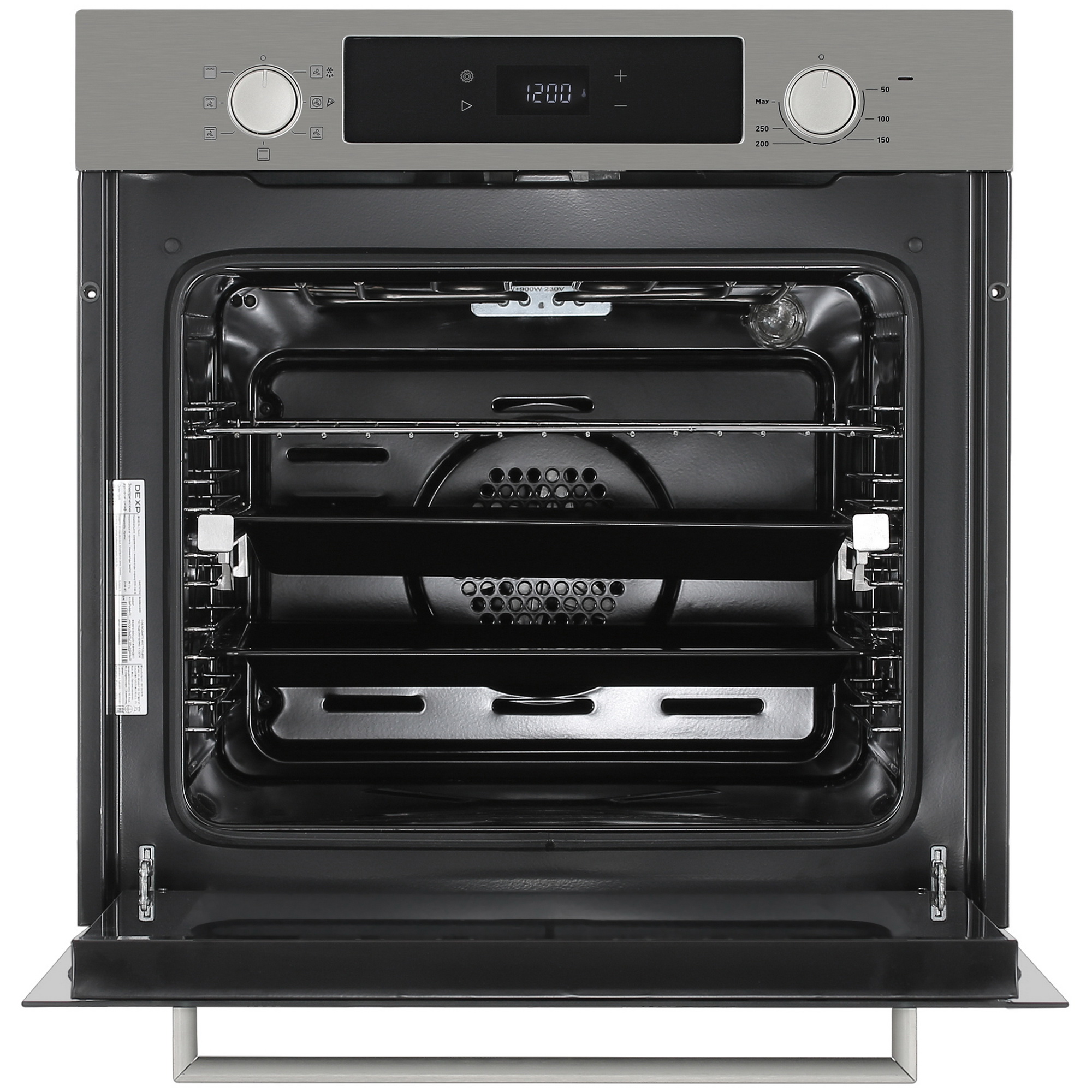 5403168 Электрический духовой шкаф DEXP 1BR70TDS серебристый STDN-0150262 - Вид №6