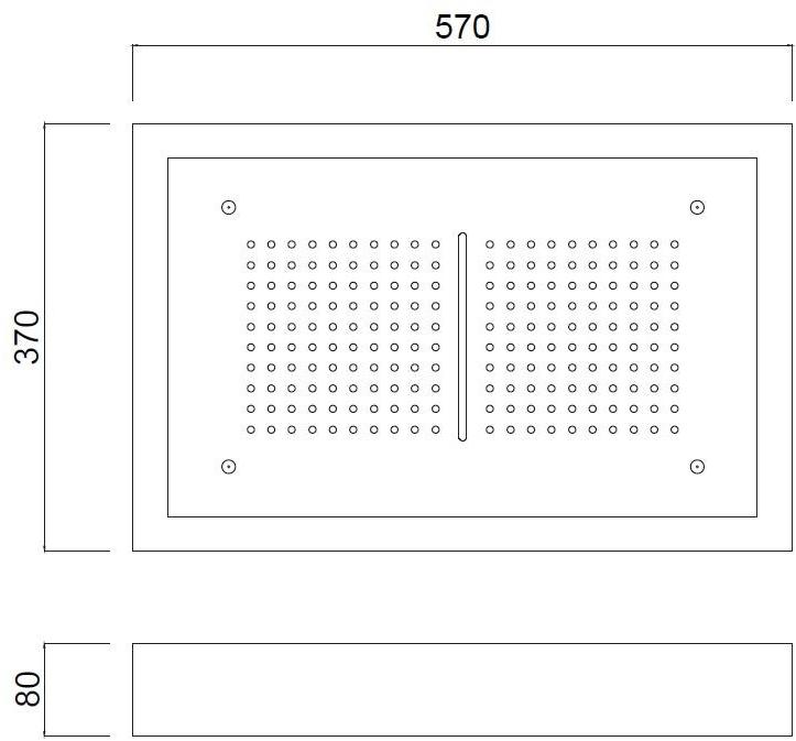 Rubinetteria Giulini Душевая лейка с водопадом и хромотерапией Ego F1724 - Вид №1