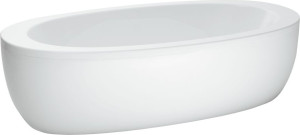 H2419700000001 Ванна свободностоящая, овальная, отверстие слива в центре, материал акрил LAUFEN PRO