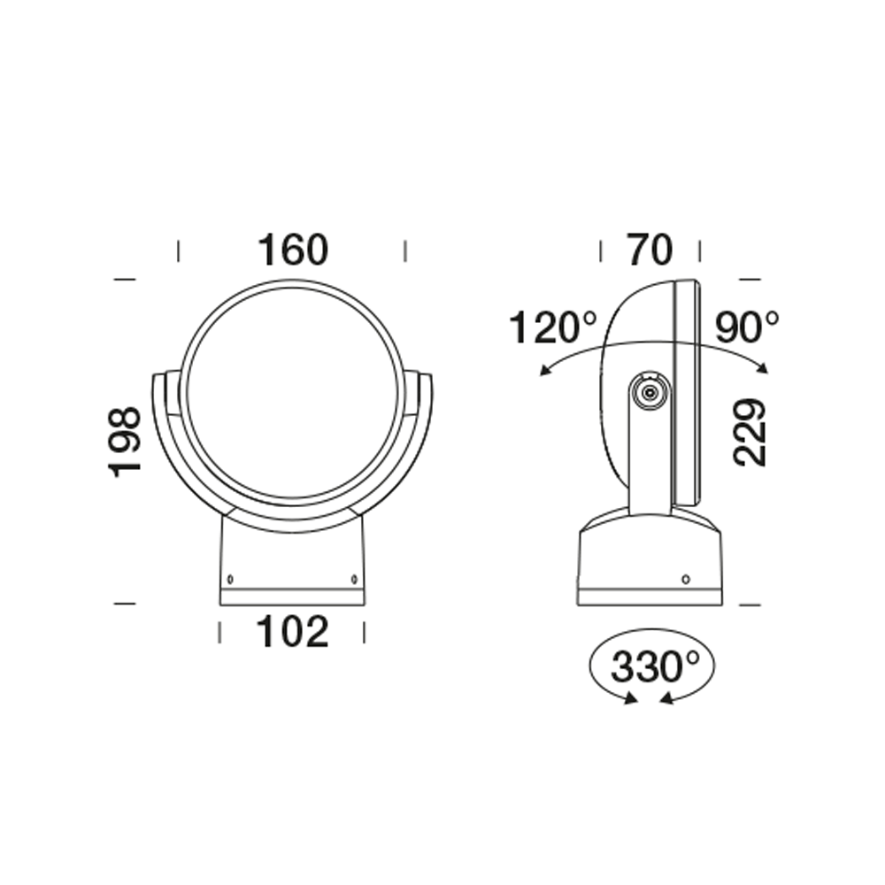 8840163 Проектор Platek SUN Small Proiettore  SUN Small Floodlight - 1 COB 4000K 26°  - Вид №10