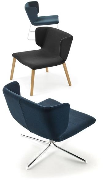 Viccarbe Мягкое кресло из дизайнерской ткани Wrapp sun-id-1507199 - Вид №2