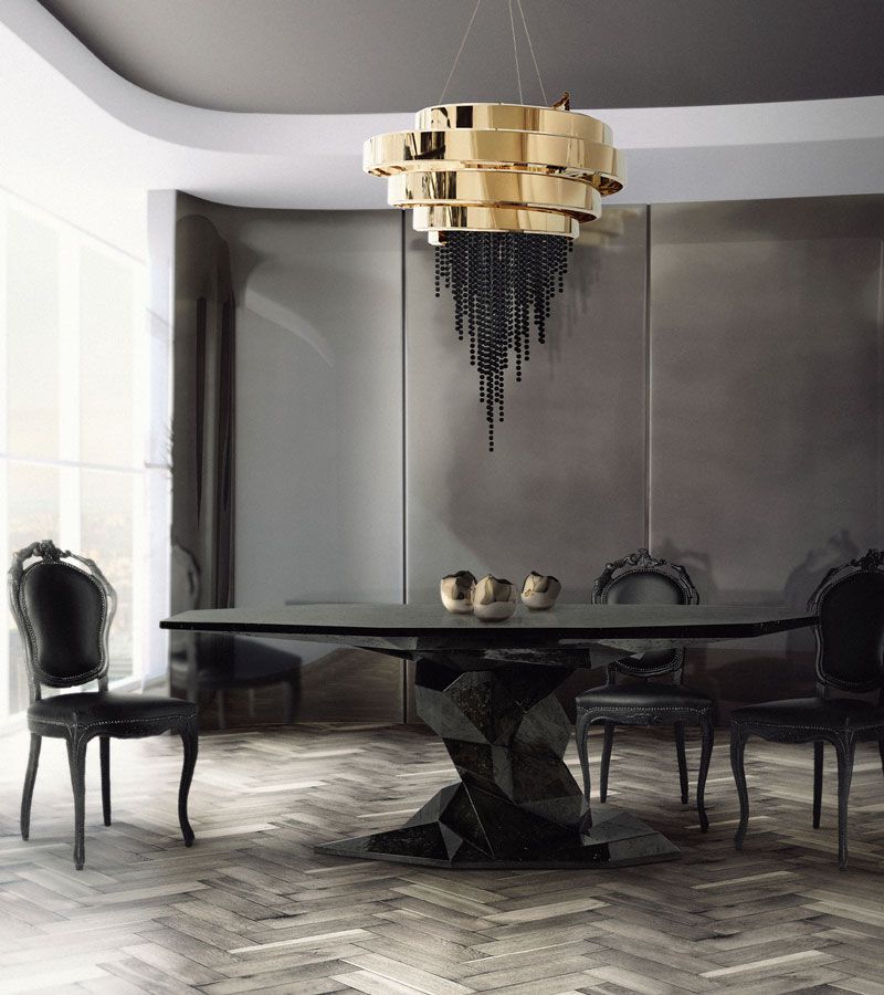 0-199 Черный обеденный стол бонсай Boca Do Lobo  - Вид №12