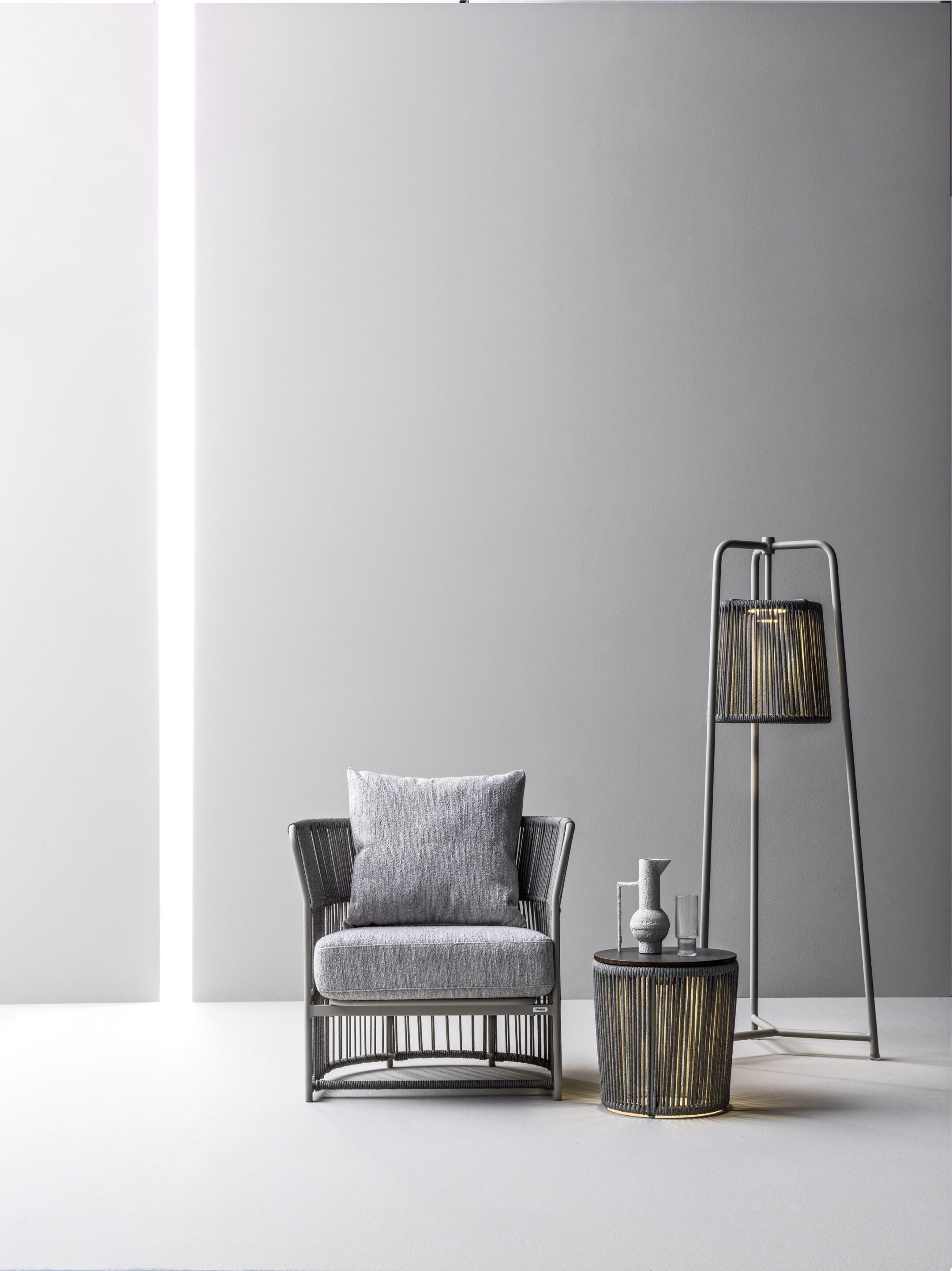 Напольная лампа из алюминия и веревки Varaschin Tibidabo ARCH-00086864 - Вид №2