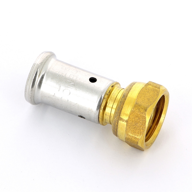 Муфта с накидной гайкой, плоская прокладка пресс HENCO 16x1/2" 26P16Z04