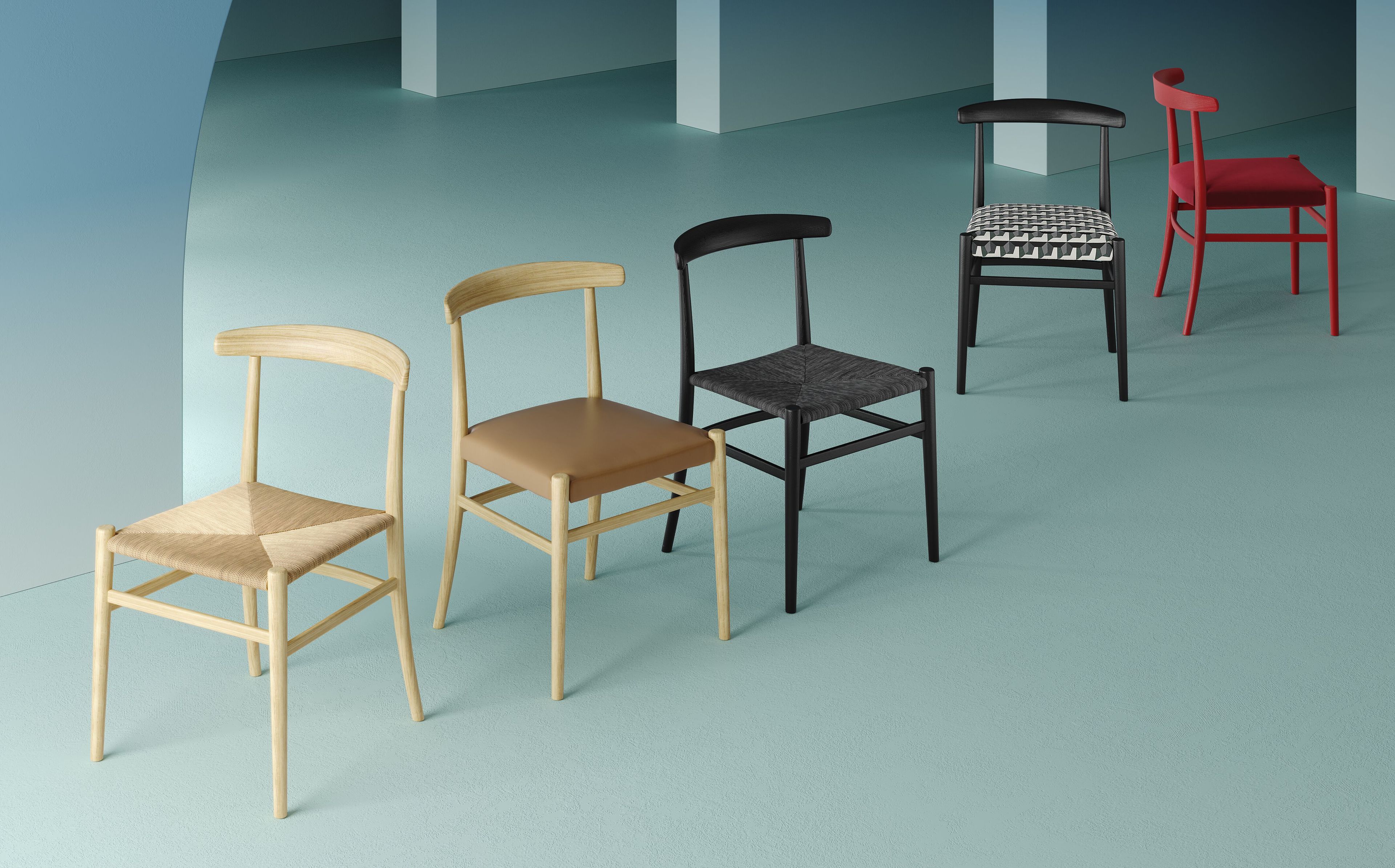 Мягкий стул из ясеня с открытой спинкой Casamilano ZOE ARCH-00022468 - Вид №6