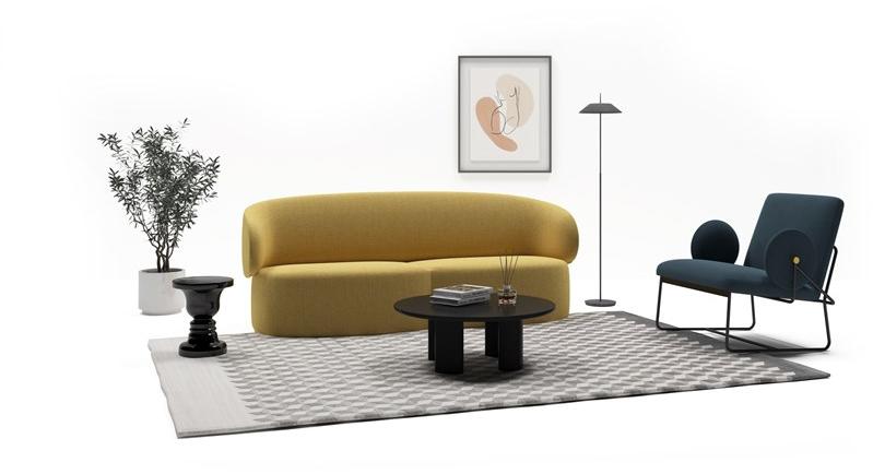 Grado Design Низкий круглый журнальный столик из мдф  Peb-tb-ct-c  - Вид №18