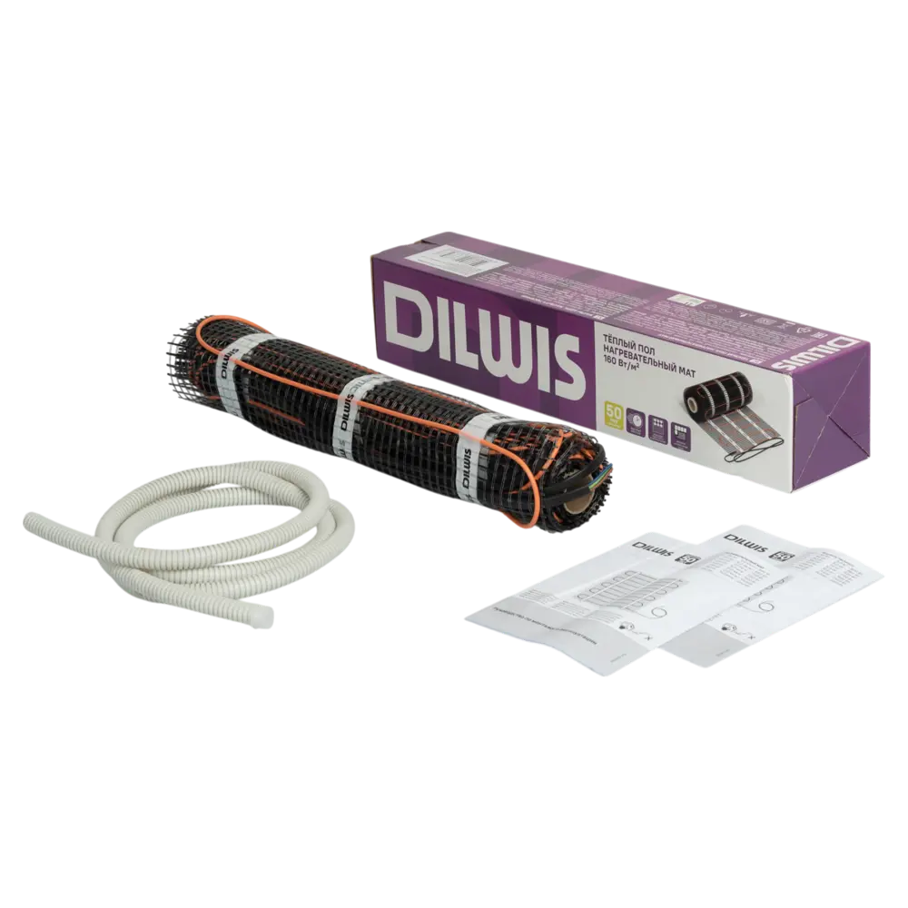 Нагревательный мат для теплого пола DILWIS 1.5 м2 240 Вт 89398459 STLM-2098104  - Вид №1