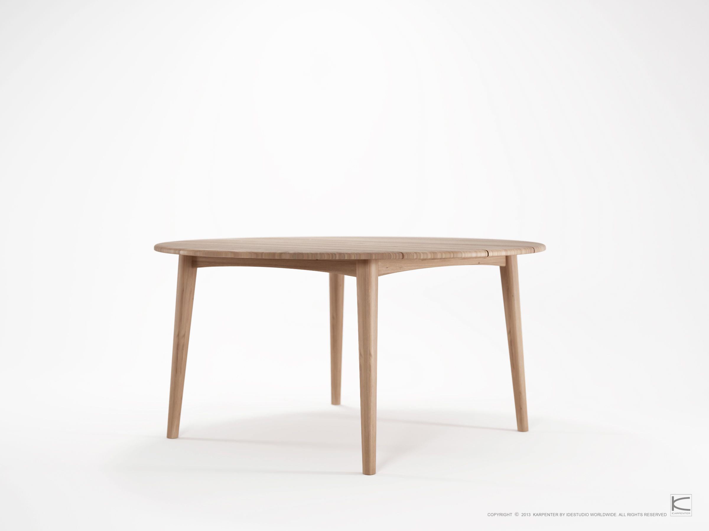 Круглый обеденный стол из тикового дерева KARPENTER Grasshopper Outdoor ARCH-00083288 - Вид №2