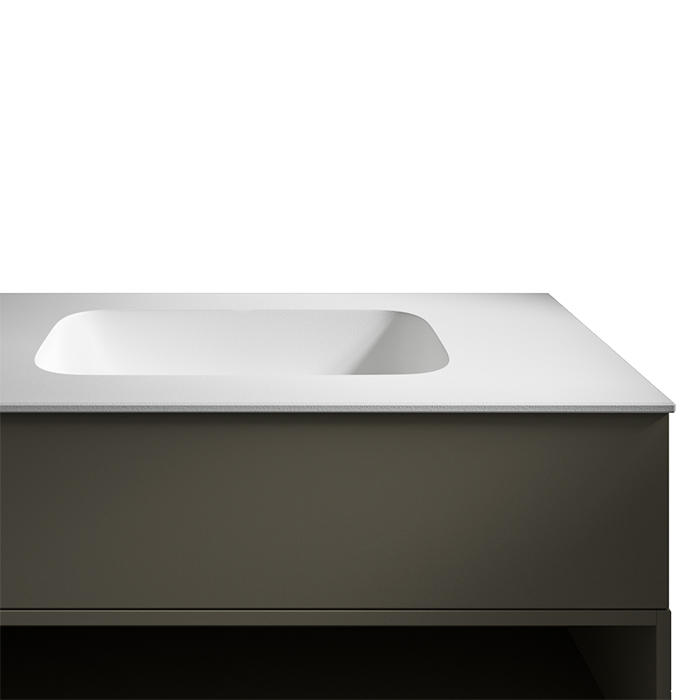 ED-ST14 Edone Встраиваемая раковина Cassiopea ВСТРОЕННЫЙ БАК Интегрированная столешница Stonematt с ванной Cassiopea 